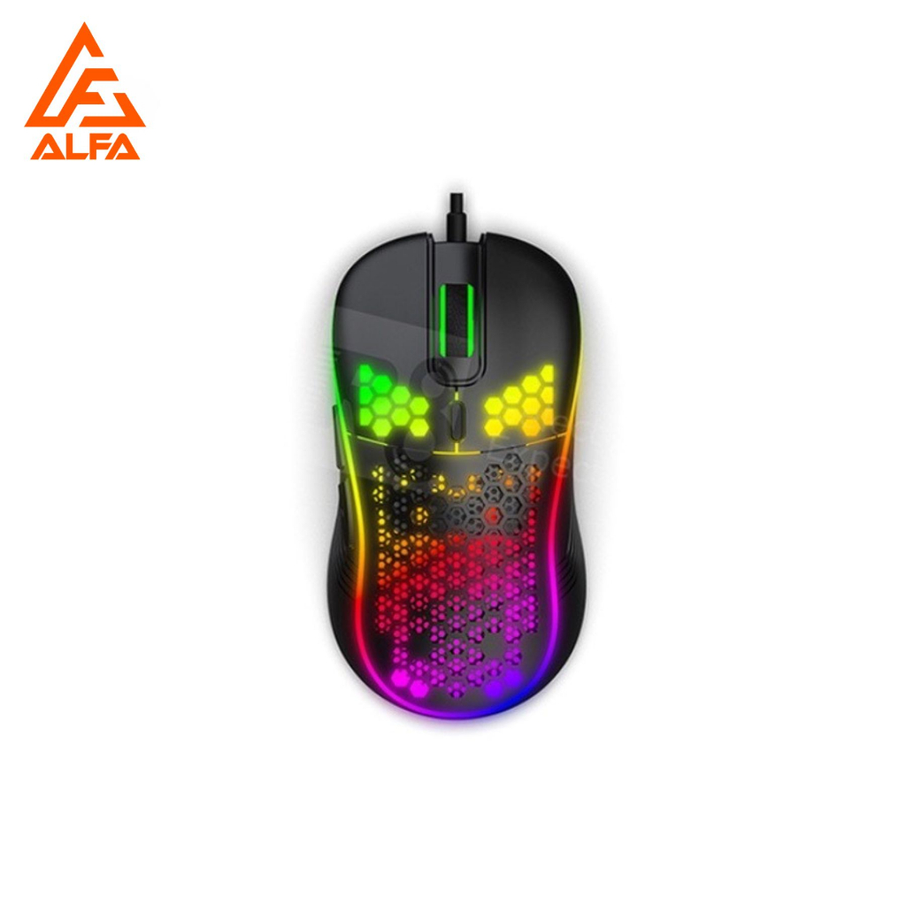 Mouse Gamer 7200dpi Iluminação Led Rgb Com Fio em Oferta na Shopee