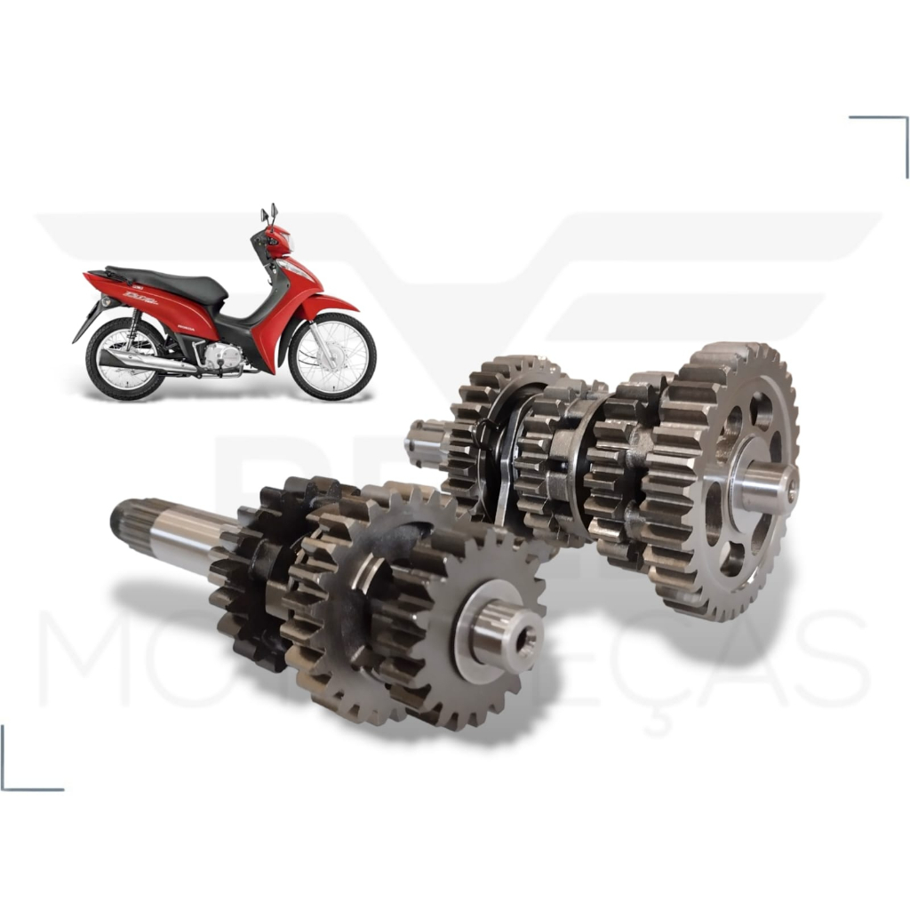 Caixa de Marcha Cambio Engrenagem Completa HONDA BIZ 125 KS - Ano 2006 2007 2008 2009 2010