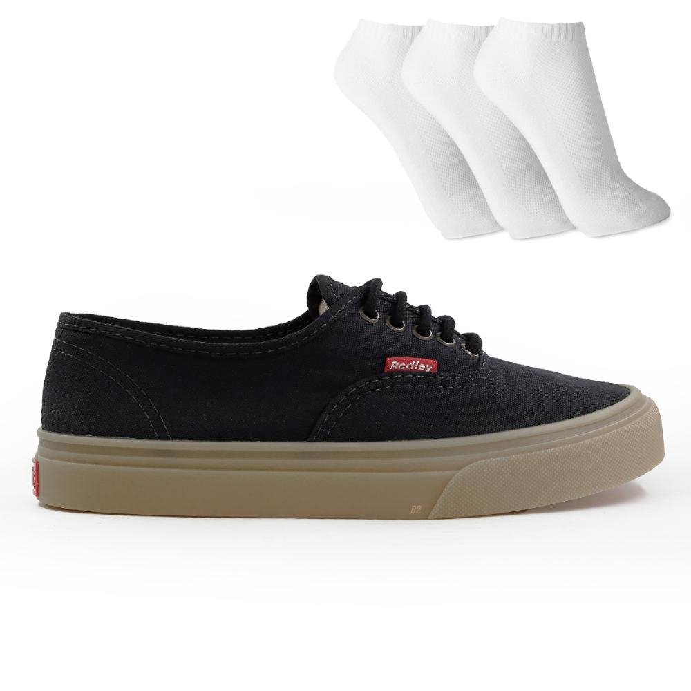 Tênis Redley Originals + 3 Pares de Meias Tenis Redley Unissex Casual Original com Nota Fiscal e Garantia - Men Shoes