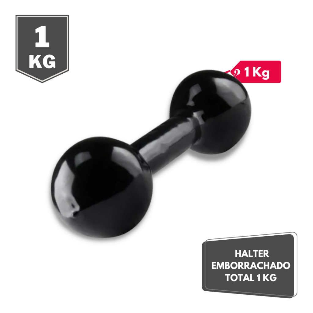 Halter Bola Emborrachado 1 Kg - PCP
