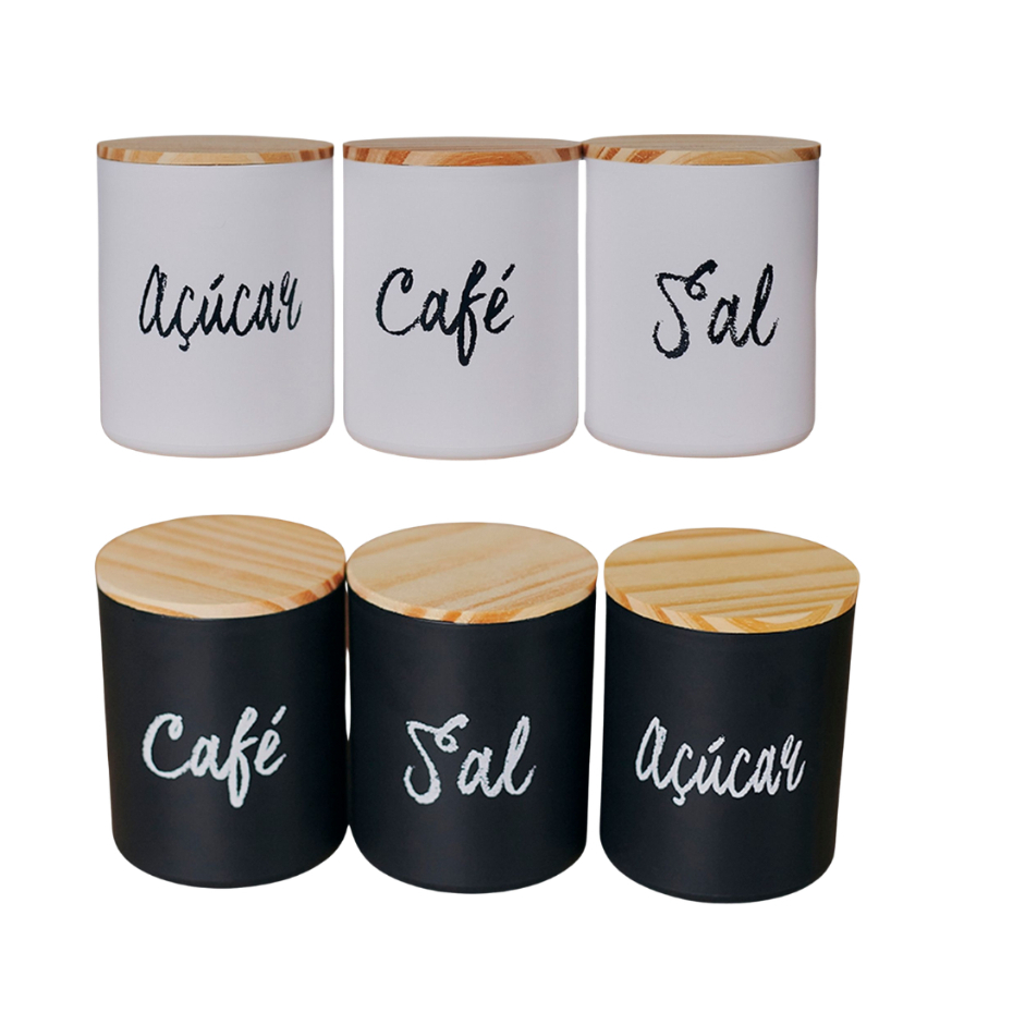 Porta Mantimentos Armazenamento Unidade Café Sal Açucar