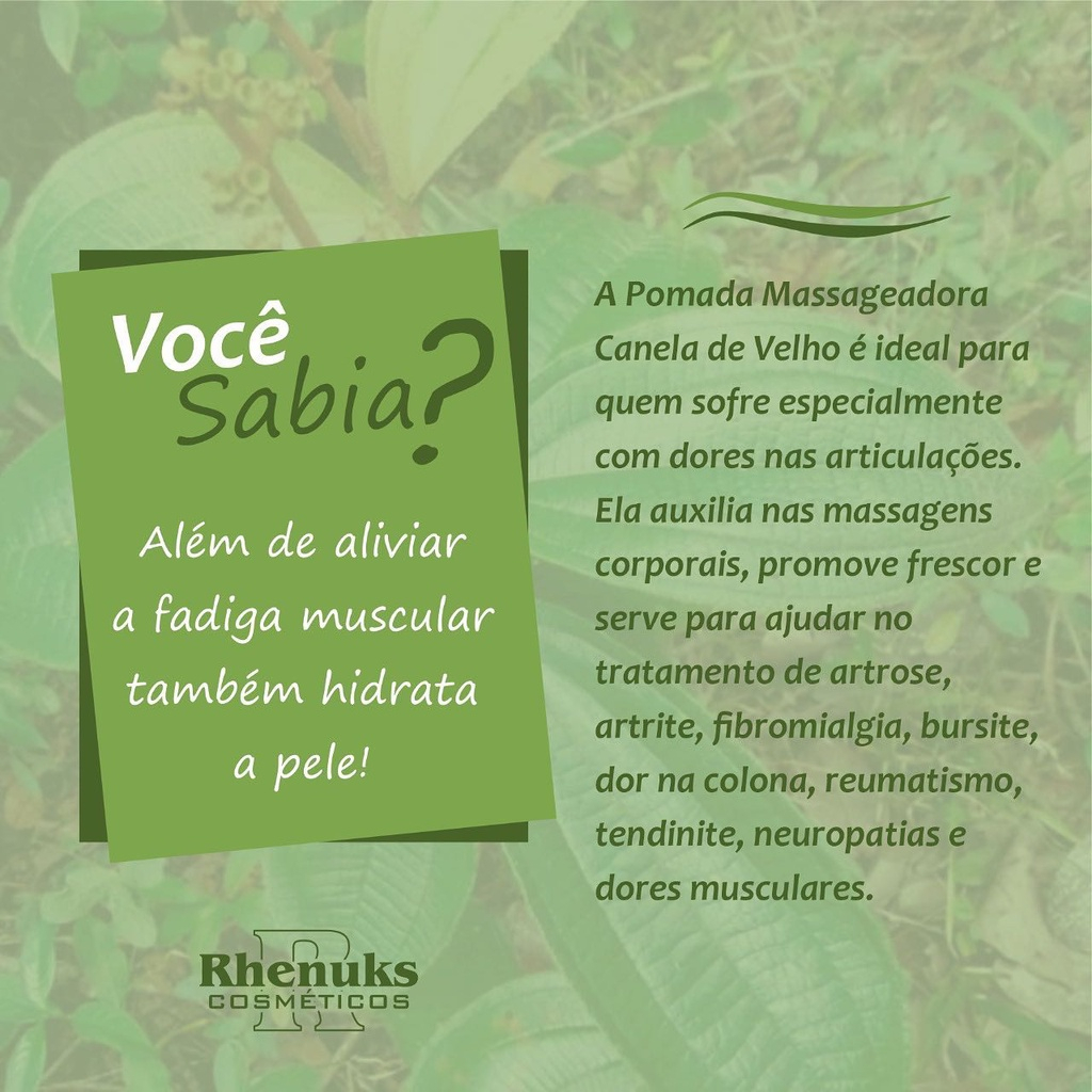 Gel Massageador Canela De Velho 200g Rhenuks — imagem 2 de 2