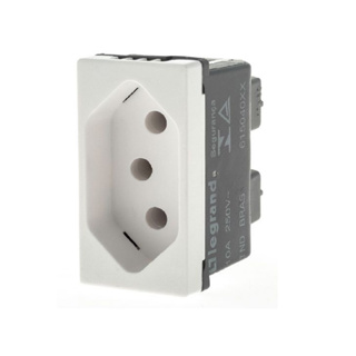 Modulo Tomada 2P+T 1 Posto 10A 250V 615040BC Pialplus em Oferta na Shopee