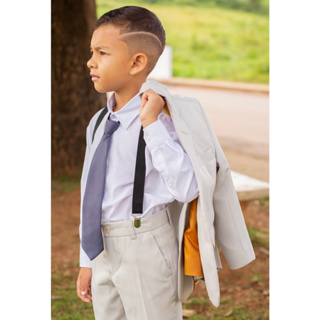 terno bege infantil - oxford promoção em Oferta na Shopee
