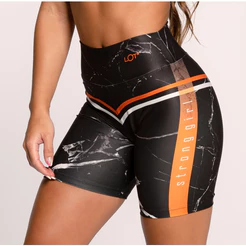 Short Fitness Academia Feminino Bermuda Suplex Estampada Strong