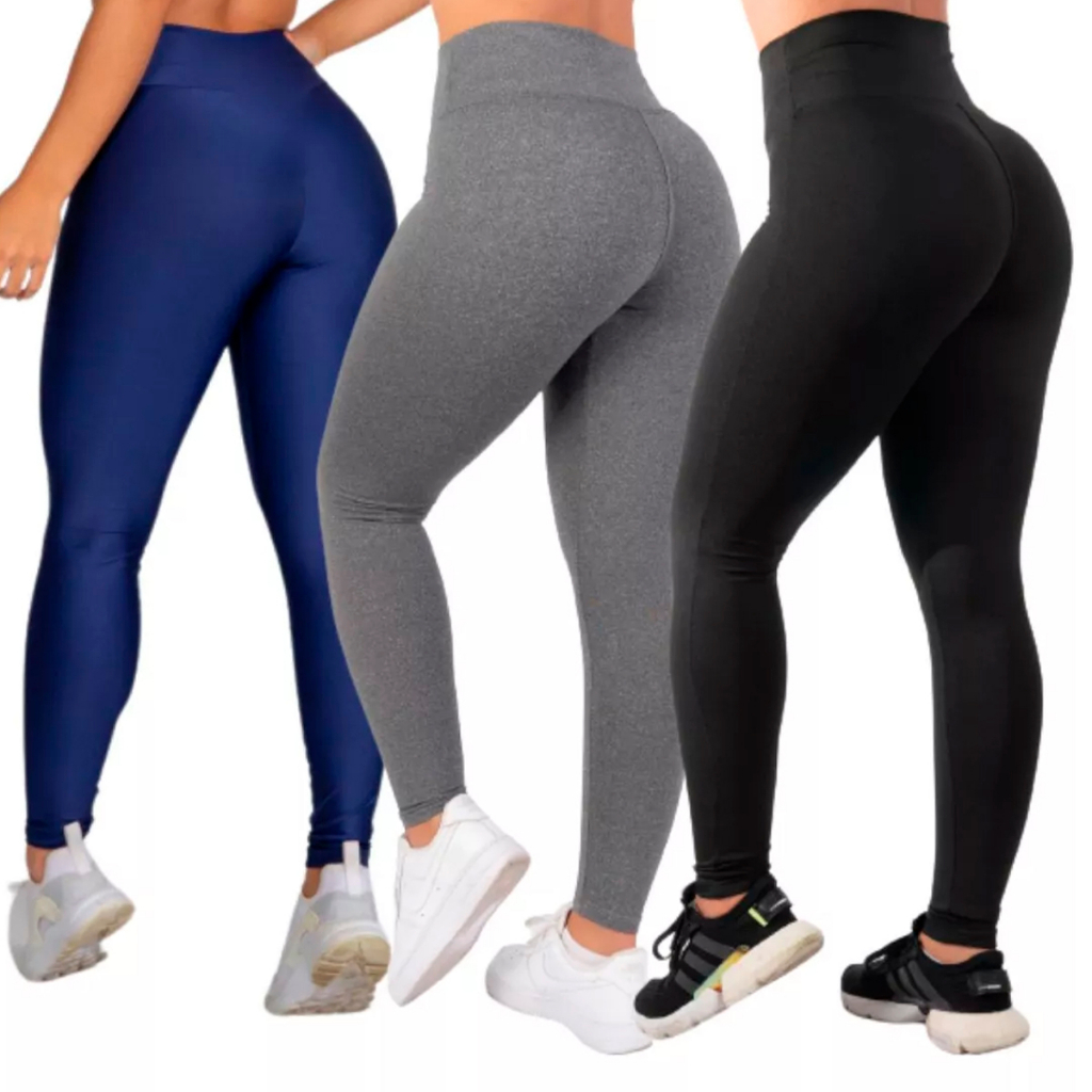 Calça Legging Modeladora Cintura Alta Academia Alta Compressão