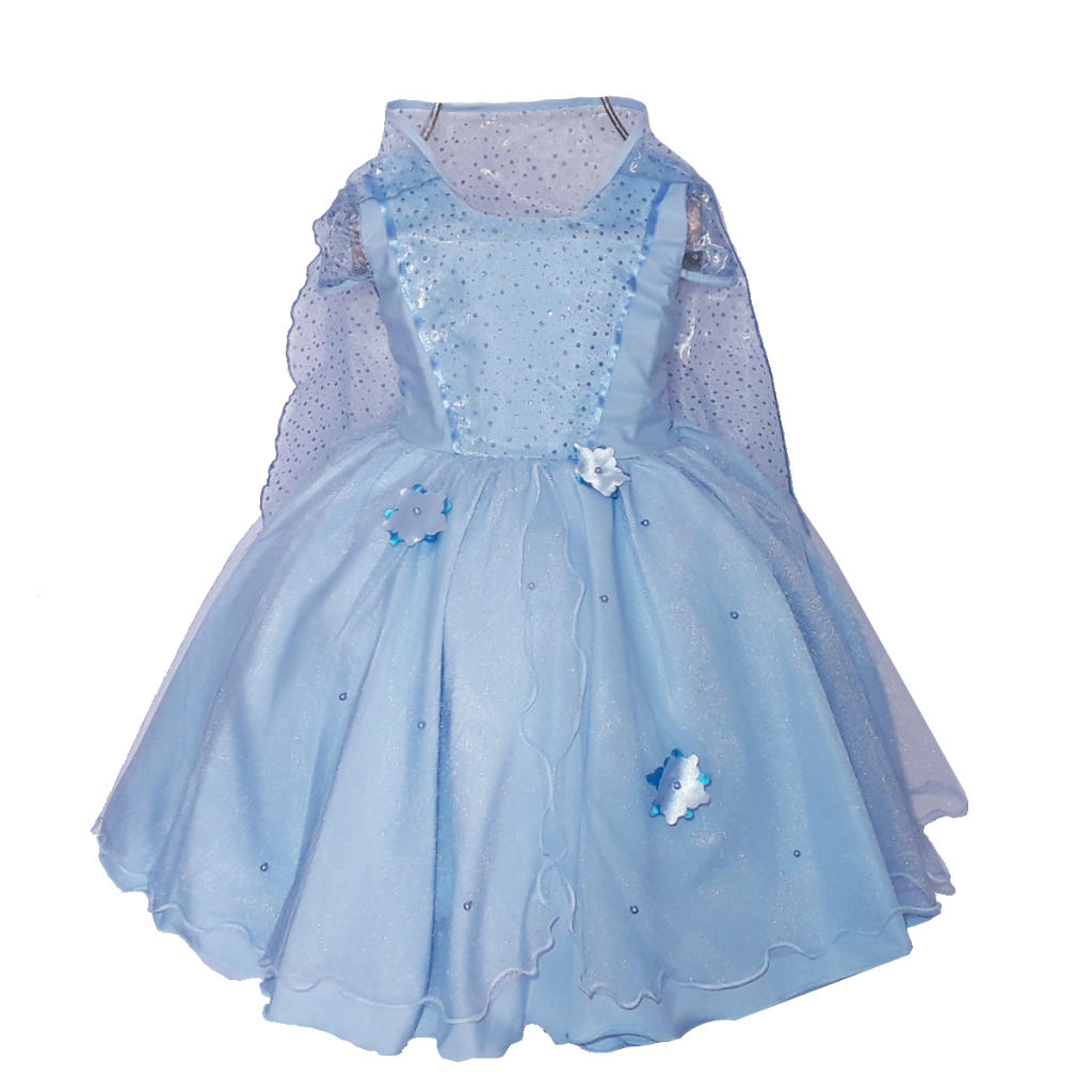 Vestido Infantil Frozen Elsa Tema Fantasia Festa Aniversário