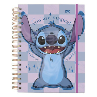 Caderno Smart Universitário Stitch 80 Folhas  Reposicionáveis 90g