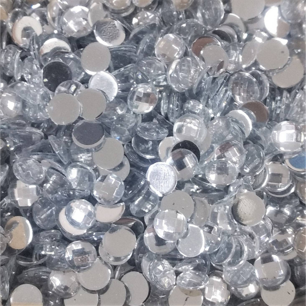 CHATON ( REDONDO P COLAGEM ) 6 MM ( CRISTAL ) em Oferta na Shopee