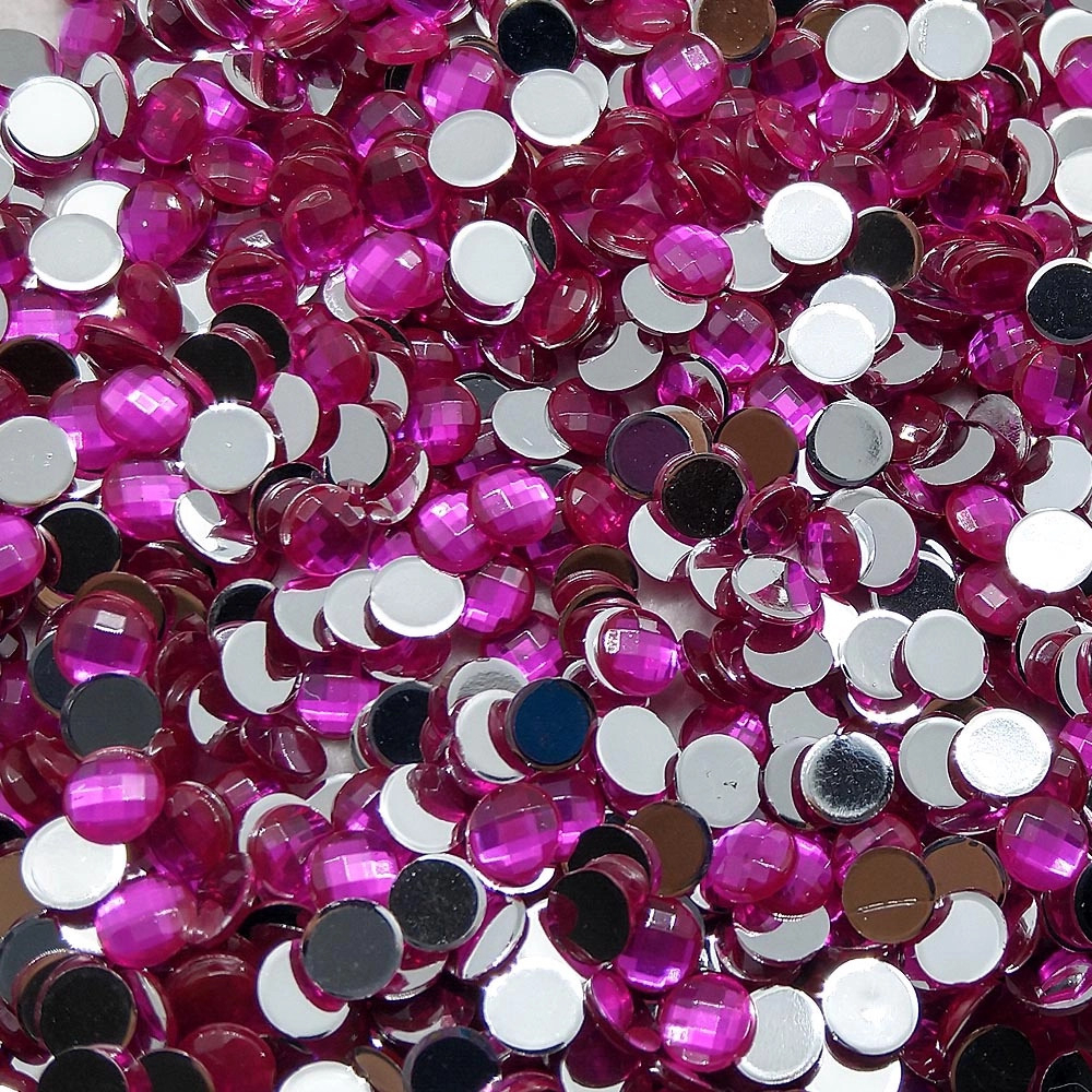 CHATON ( REDONDO P COLAGEM ) 6 MM ( PINK )