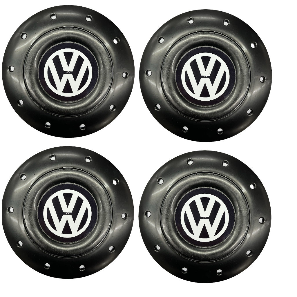 Kit Calotinha Centro de Roda aro de ferro Modelo Amarok Volks Gol Fox Polo Golf Aro 14 15 - 5 Furos