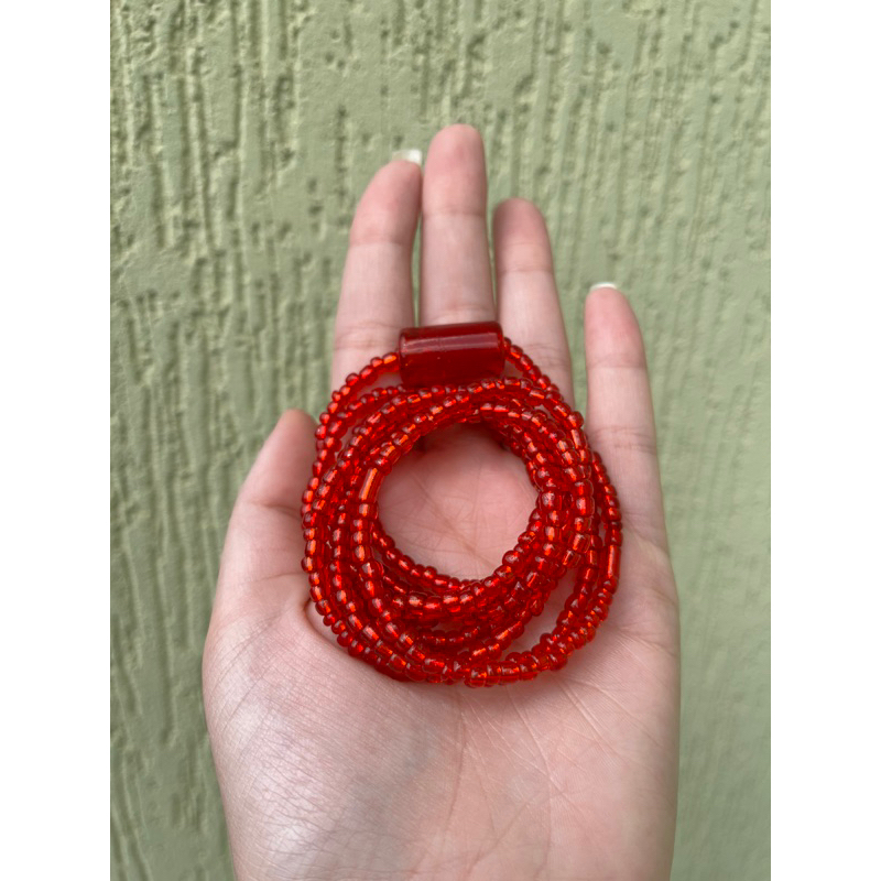 Guia de proteção Ogum Umbanda e Candomblé - Vermelho em Oferta na Shopee