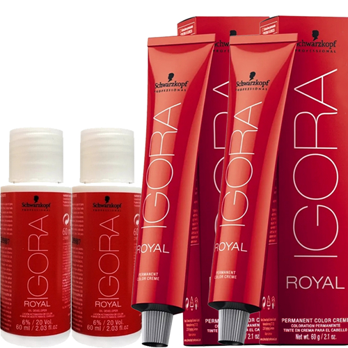 Igora Royal Kit Duo Coloração 60g - 6.0 Louro Escuro Natural