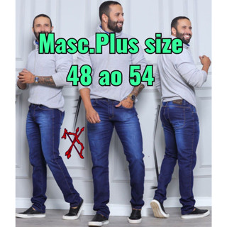 Calça Masculina Plus Size Forma Grande Com Elastano