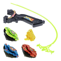 Kit 3 Pião Top Brinquedo De Ação C/ Disparador Artbrink Kids