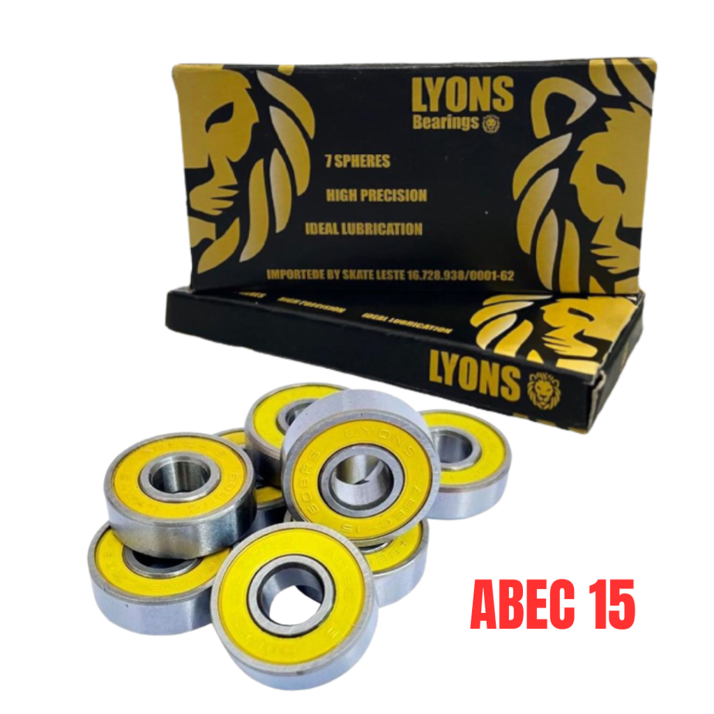 Rolamento Para Skate Patins ou Long Board 608 2rs Abec 15 Alta Performance