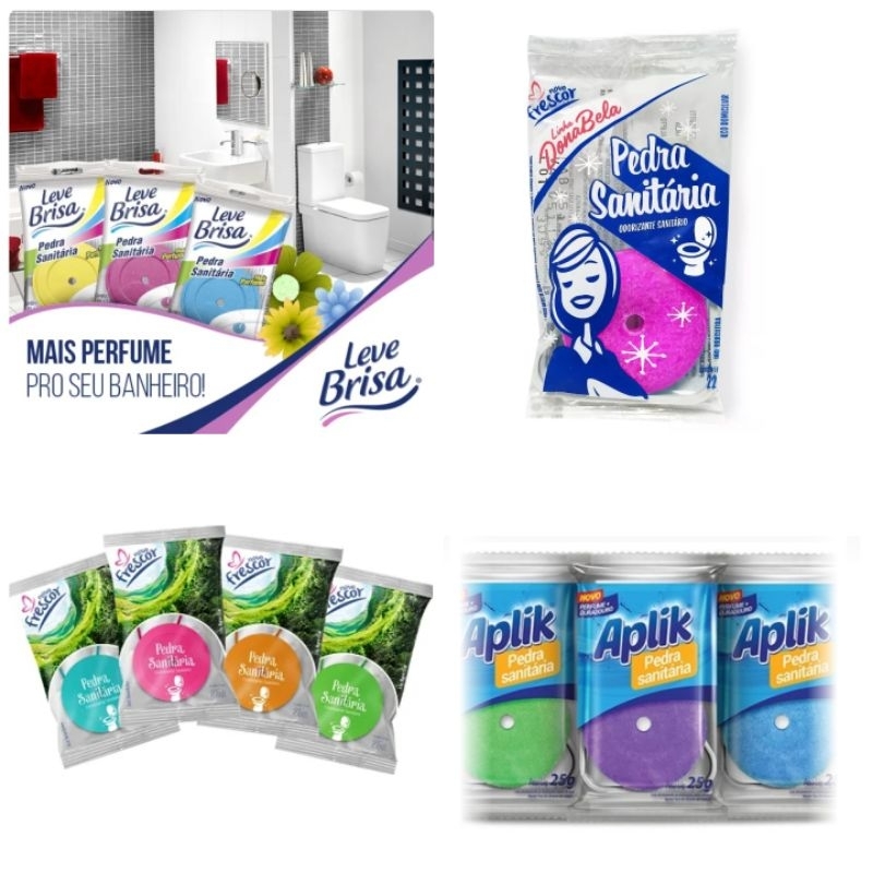 Pedra Sanitária Leve Brisa (Unidade) / Pedra Sanitária Novo Frescor( Unidade) / Pedra Sanitária Donabela (Unidade)