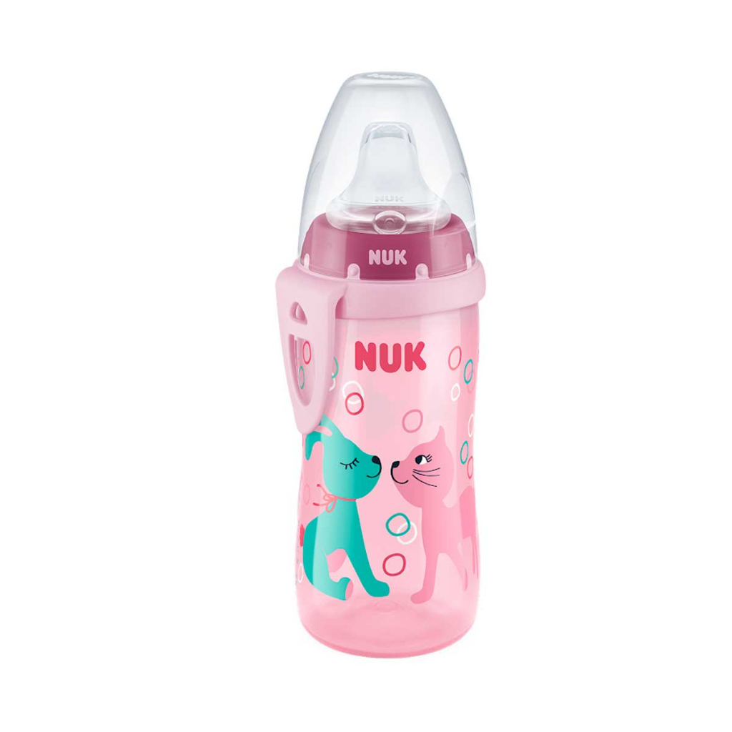 Copo De Treinamento Antivazamento Active Cup 300ml Rosa NUK - Mom & Baby