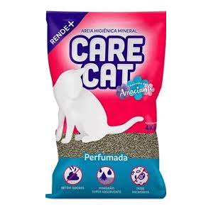 Areia Higiênica Gatos Carecat Perfumada 4 kg