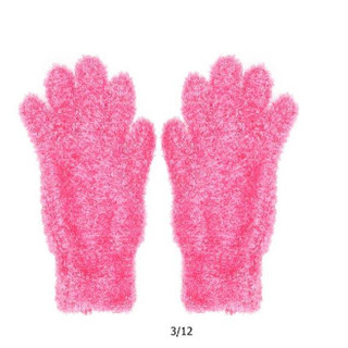 Luva de pelinho lisa colorida adulto feminino/ll23-46/ll23-34