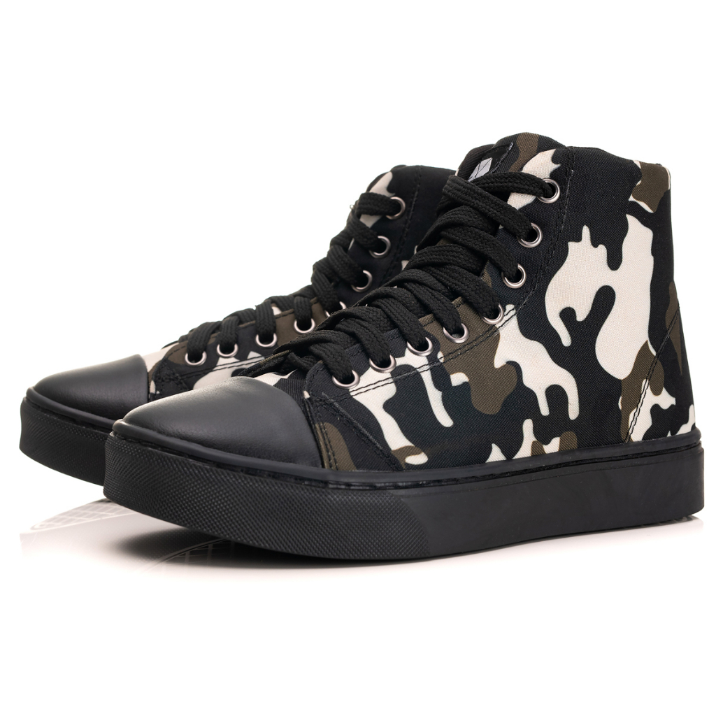Tênis De Cano Alto Militar Camuflado Envio Imediato