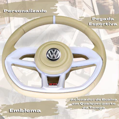 Volante Gti Branco Vw Fusca 1977 78 79 80 Em Diante Brasília Kombi Variant saveiro santana parati