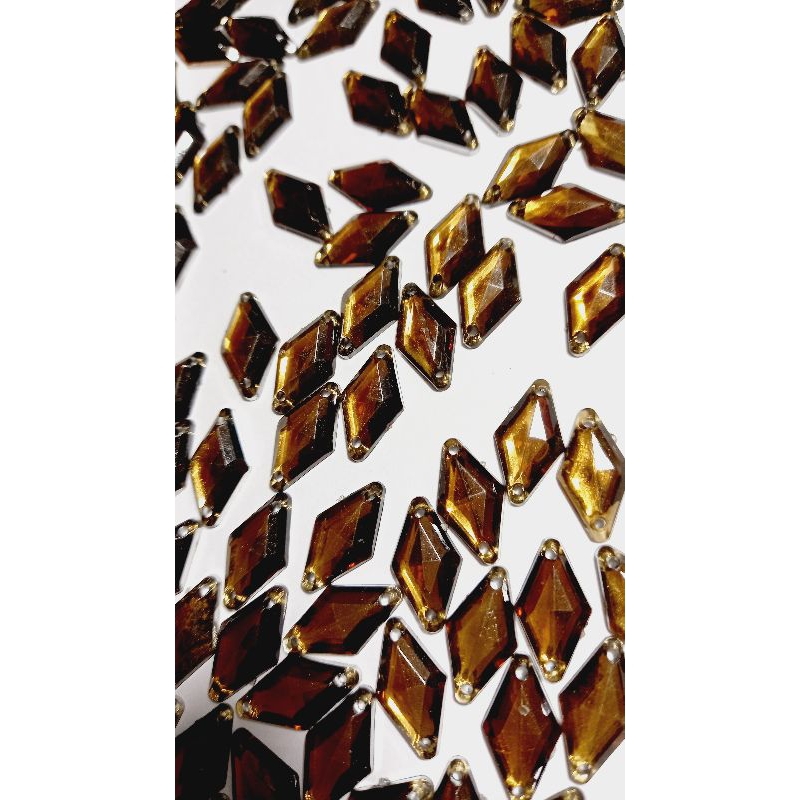 Chaton Navete Dourado Ouro 15x9mm Pacote Com 50 Gramas