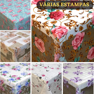 Toalha de Mesa Cristal Estampado 4 Lugares 1,40 x 1,40 em Oferta na Shopee