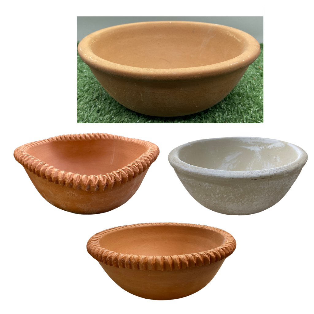 Vaso Bacia Barro Cerâmica p/ Suculentas Cactos Plantas - Vasinho Vários Modelos