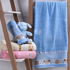 Toalhas de Banho Kids Infantil Para Bordar Ponto Cruz 100% Algodão