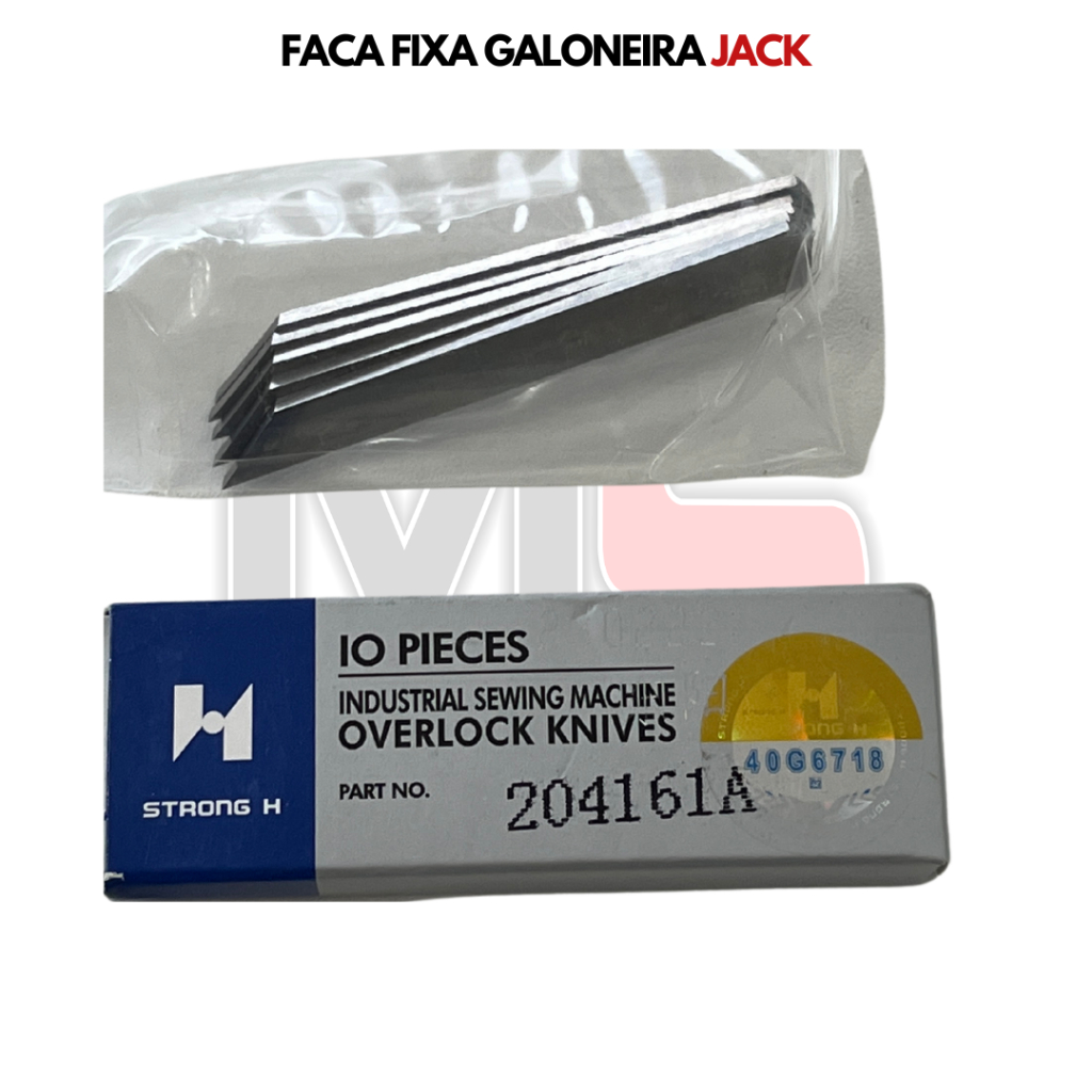Faca Refiladeira Jack 204161A - Caixa - Fixa/Inferior - HStrong - 10 unidades
