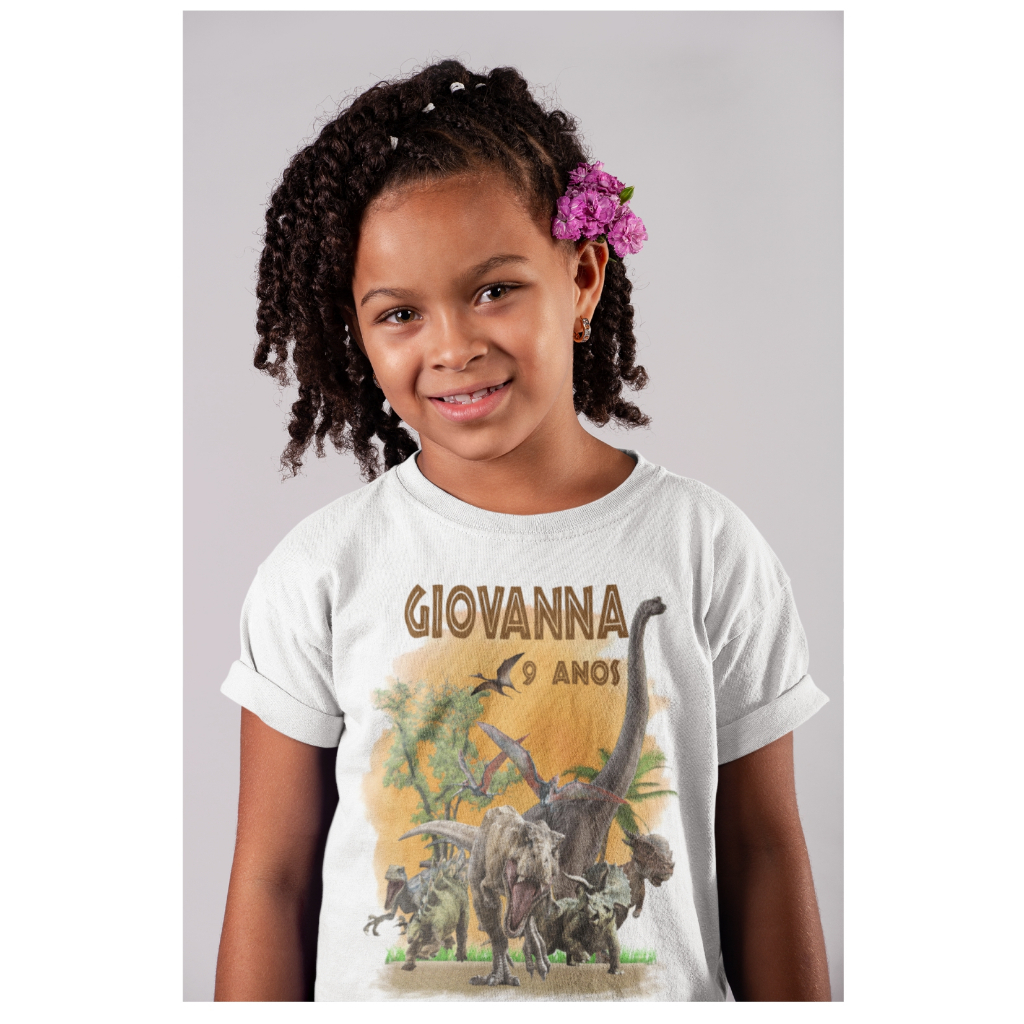 Camisa personalizada Dinossauro/ jurassic park