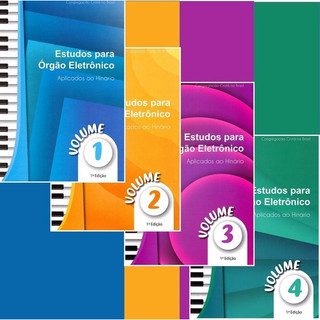 Apostilas P/ Estudos Do Hinário P/ Órgão Ccb - 4 Volumes ENCADERNADO JUNTOS  - 25