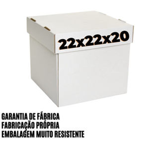 Caixa Para Bolo Alto - 22x22x20 - 15 Unidades em Oferta na Shopee