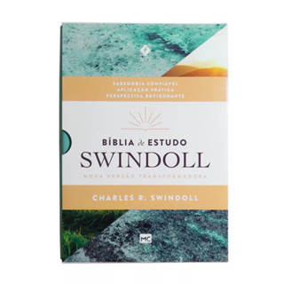 Bíblia de Estudo Swindoll: NVT - Capa Aqua, de Swindoll, Charles R.. Editora ASSOCIAÇÃO RELIGIOSA EDITORA MUNDO CRISTÃO,Tyndale House Publishers em português, 2020