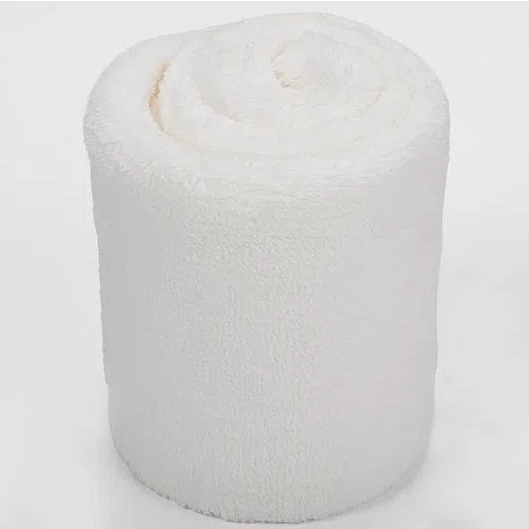 Mantinha Cobertor Bebê Recém Nascido Fofinha Quentinha Inverno Soft Branca Não Alérgica 1,20x1,00