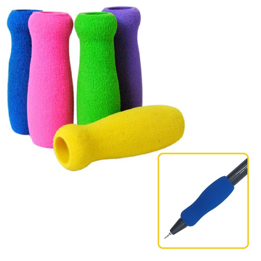 Apoio Escrita Lápis Espuma Borracha Conforto Colorido em Oferta na Shopee