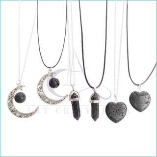 Colar Pedras Vulcanica, Difusor Pessoal, Lava Vulcânica Natural ! Aço Inox e Cordone ! PEDRAS 100 % NATURAIS em Oferta na Shopee