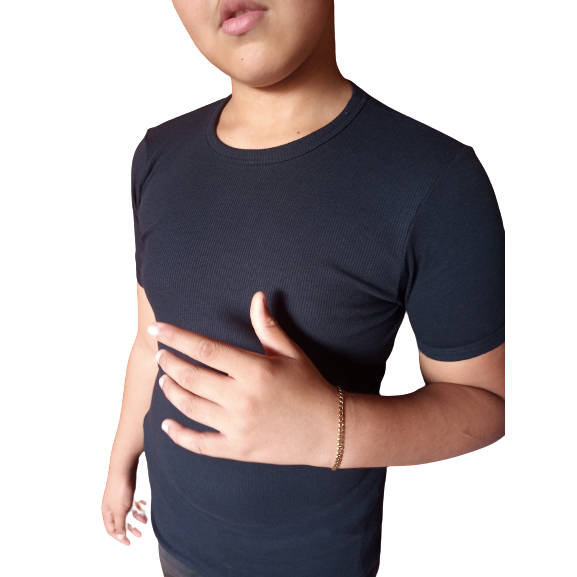 Camiseta Slim  Justa ao Corpo de ribana Canelada estilo Americana Rapper Trapper Gringa Apertada