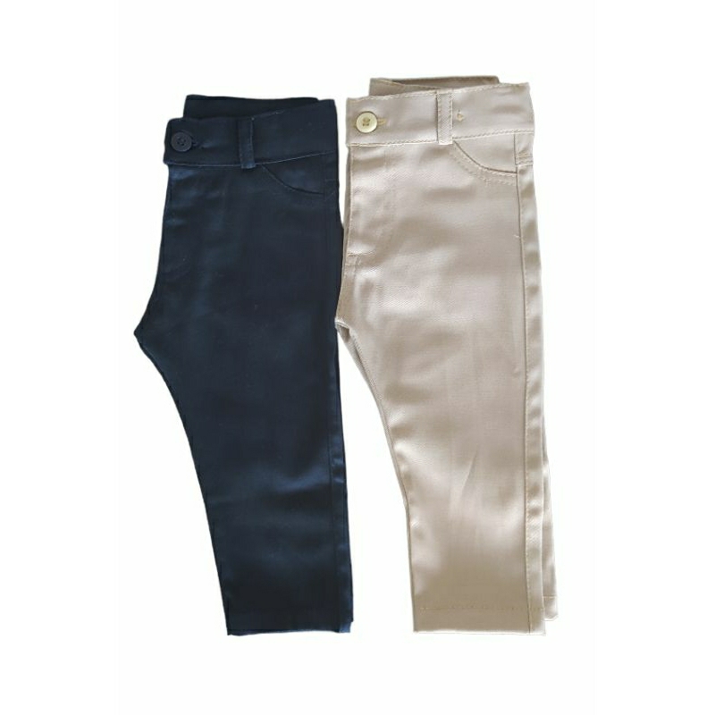 Calça  p bebê, jeans sarja jeans p menino com regulador.