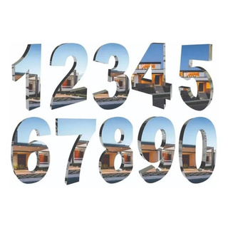 Números Residenciais De 40cm Em Aço Inox (cortados Á Laser) em Oferta na Shopee