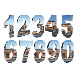 Números Residenciais De 40cm Em Aço Inox (cortados Á Laser) em Oferta na Shopee