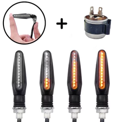 Kit 04 Piscas Slim Moto Seta Led Sequencial Universal Rele