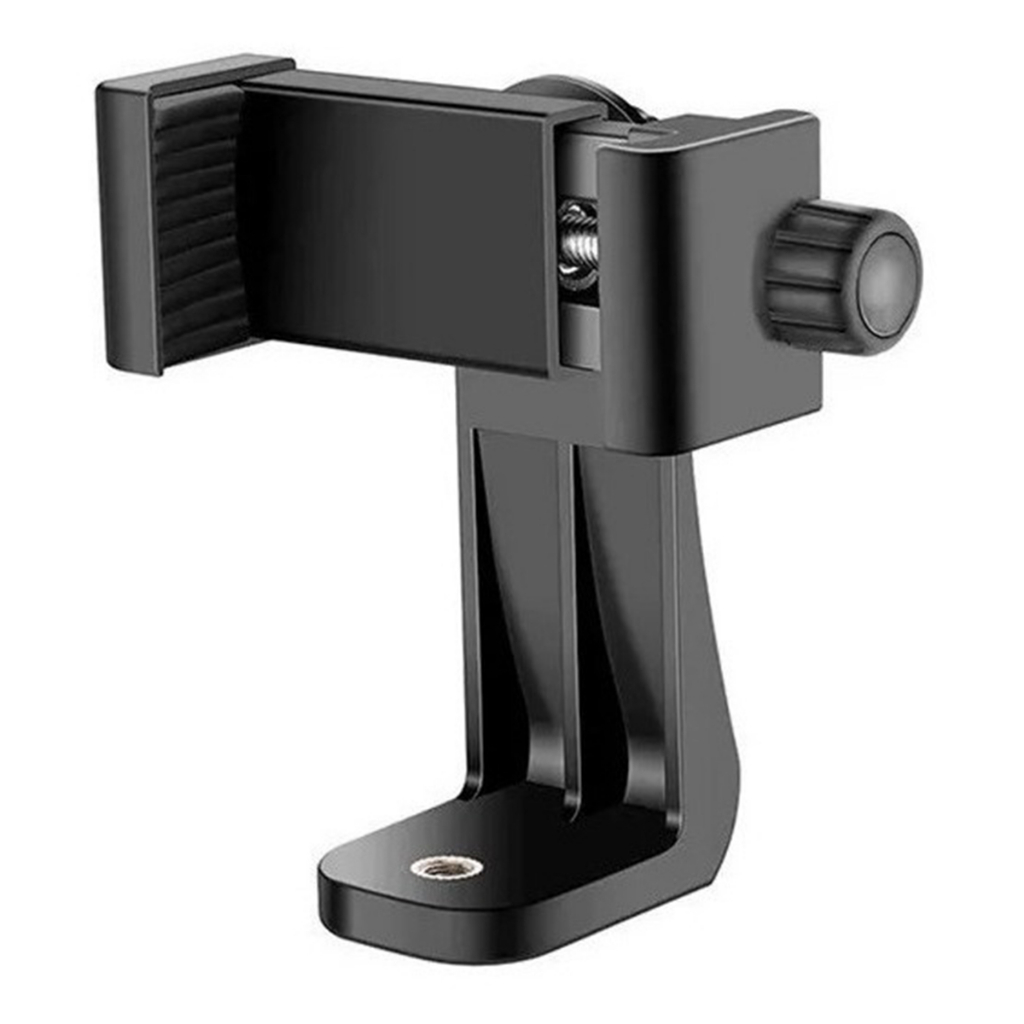 Suporte Clip Rotativo Celular, C Rosca 1/4 P Tripé Cor Preto