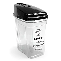 Saleiro com Tampa 836 ml Nitron para Mantimentos e Alimentos Cozinha Organizada Prático e Funcional