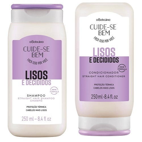 Kit Shampoo + Condicionador Cuide-se Bem Lisos e Decididos