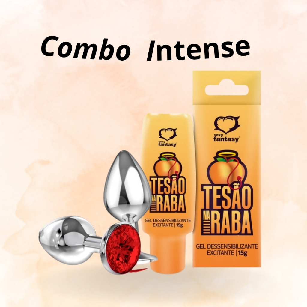 Kit Intense Prazer Plug Metal Tesão Na Raba em Oferta na Shopee