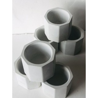 5 vasinhos de cimento para suculentas/velas