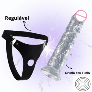 Consolo Realistico Silicone Strapon Cinta Peniana Casal