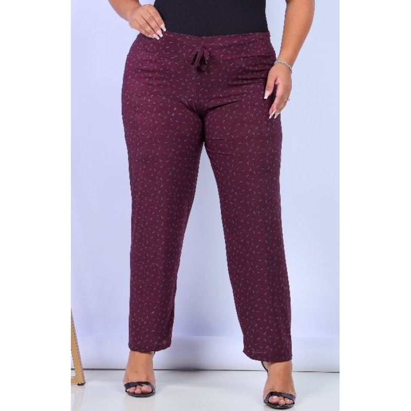 Calça Feminina pantalona solta malha fria liganete envio 24 horas